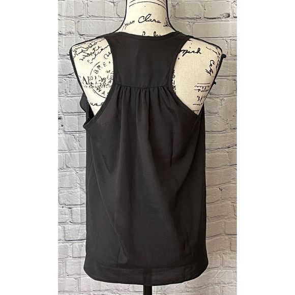 Prevett Women’s Black Ruffle Front Blouse (Size S) - Picture 4 of 9